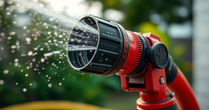 Esguicho para mangueira de incêndio regulável garante maior eficiência Esguicho para mangueira de incêndio regulável garante maior eficiência