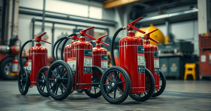 Extintores Sobre Rodas Mobilidade e Praticidade