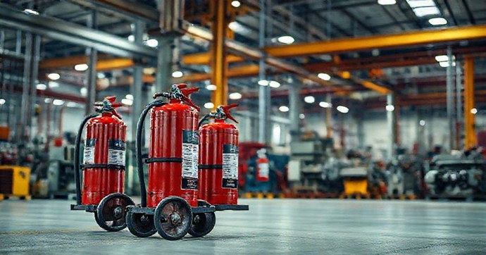 Extintores sobre Rodas: A Segurança Essencial para Ambientes Industriais